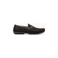 Stacy Adams Corby Saddle Slip On Walking Shoes Black 25513-001