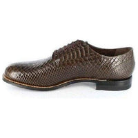 Stacy Adams Madison Anaconda Print Leather Mens Shoes Brown Biscuit  00055-200