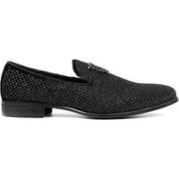 Stacy Adams Men's Shoes Swagger Studded Slip On Black 25228-001