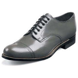 Original Mens Stacy Adams Biscuit Shoes Steel Gray Soft Leather Madison 00012-10