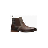 Stacy Adams Finney Cap Toe Chelsea Boot Smooth Leather Multi Brown 25620-249