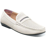 Stacy Adams Corby Saddle Slip On Walking Shoes White  25513-100