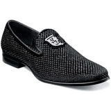 Stacy Adams Men's Shoes Swagger Studded Slip On Black 25228-001