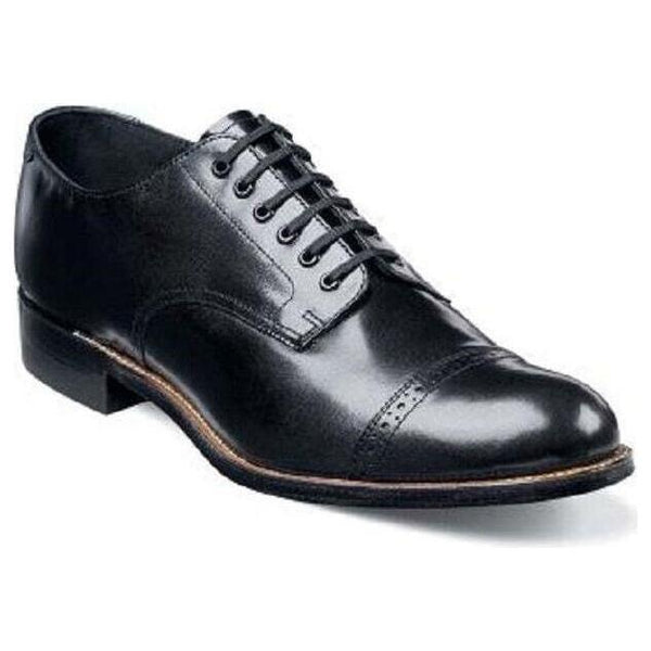 Stacy Adams Madison Men's Shoes Biscuit lace up Soft Leather Black 00012