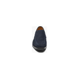 Men's Stacy Adams Pelton Moc Toe Slip On Work Shoes Navy Suede 25601-415