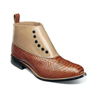 Stacy Adams Madison Spectator Spat Cap Toe Demi Boot Multi Tan 00109-238