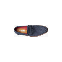 Stacy Adams Marlowe Algonquin Moc Toe Penny Slip On Navy Suede 25550-415