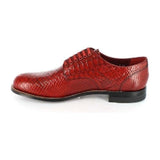 Stacy Adams Madison Anaconda Print Leather Shoes Red 00055-600