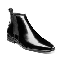 Stacy Adams Knox Plain Toe Side Zip Boot Smooth Leather Black 25544-001