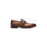 Stacy Adams Kaylor Moc Toe Bit Slip On Leather Dress Shoes Cognac 25572-221