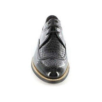 Stacy Adams Mens Black Shoes Dayton Wingtip Shiny Leather Tuxedo 00605-01