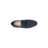 Stacy Adams Wydell Moc Toe Bit Slip On Shoes Navy Suede 25588-415