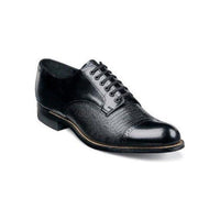 Stacy Adams Mens Shoes Biscuit Leather Oxford Black Lizard Madison 00049-01