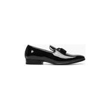 Stacy Adams Phoenix Tassel Slip On Tuxido Shoes Black Patent Leather 21011-004