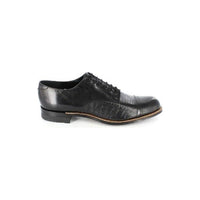 Stacy Adams Mens Shoes Biscuit Leather Oxford Black Lizard Madison 00049-01