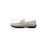 Stacy Adams Corley Moc Toe Bit Slip On Light Weight Summer Shoes White 25579-100