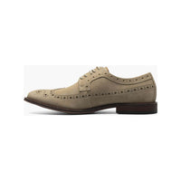 Stacy Adams Marligan Wingtip Oxford Suede Classic Shoes Sand 25616-269