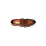 Stacy Adams Marlowe Algonquin Moc Toe Penny Slip On Cognac Leather 25550-221