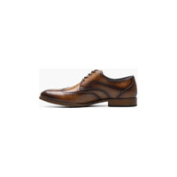 Stacy Adams Brayden Wingtip Oxford Shoes Smooth Leather Tan 25635-240