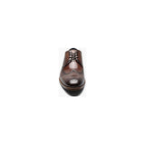 Stacy Adams Brayden Wingtip Oxford Shoes Smooth Leather Brown 25635-200