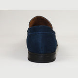 Men's Shoes Steve Madden Soft Suede Leather upper Slip on GADDIS Navy Blue