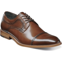 Shoes Stacy Adams Dickinson Cap Toe Oxford Cognac Leather 25066-221