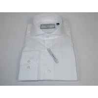 Men's Shirt Charles TYRWHITT 100% Cotton Cut-away Collar CHT-24 White Corded