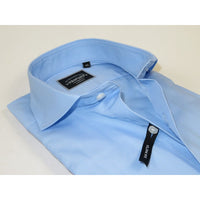 Men's Shirt Charles TYRWHITT 100% Cotton Cut-away Collar CHT-19 Blue