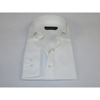 Men's Dress Shirt ENZO PARK Turkey Soft Cotton Wrinkle Resistant Enzo4 Ivory Solid