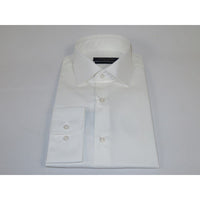 Men's Dress Shirt ENZO PARK Turkey Soft Cotton Wrinkle Resistant Enzo4 Ivory Solid