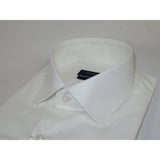 Men's Dress Shirt ENZO PARK Turkey Soft Cotton Wrinkle Resistant Enzo4 Ivory Solid