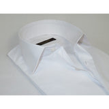 Men's Dress Shirt ENZO PARK Turkey Soft Cotton Wrinkle Resistant Enzo1 White Solid