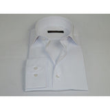 Men's Dress Shirt ENZO PARK Turkey Soft Cotton Wrinkle Resistant Enzo1 White Solid