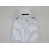 Men's Dress Shirt ENZO PARK Turkey Soft Cotton Wrinkle Resistant Enzo5 Black Stripe