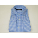 Men's Shirt FAMOZO Turkey 100% Cotton Cut-away Collar French Cuffs FA5 Blue