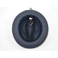 Men's Bently Semi Crushable Fedora Pinch Front Briad Hat Leonardo LE232 Navy