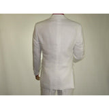 Adolfo Men's Linen Suit summer suit Breathable and comfortable C500 White - J.Valintin Men's Wear Legend - 8892