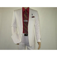 Adolfo Men's Linen Suit summer suit Breathable and comfortable C500 White - J.Valintin Men's Wear Legend - 8892