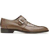 Belvedere Josh Ostrich Single Buckle Dress Men's Shoe Brown 114011 - J.Valintin Men's Wear Legend - Josh 114011 Brown_9