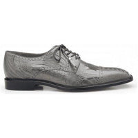 Belvedere Men Shoes Batta Gray Genuine Ostrich Lace Up 14006 - J.Valintin Men's Wear Legend - Betta Gray _14006_9