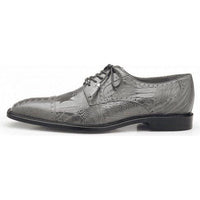 Belvedere Men Shoes Batta Gray Genuine Ostrich Lace Up 14006 - J.Valintin Men's Wear Legend - Betta Gray _14006_9