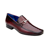 Belvedere Men's Bruno Genuine Ostrich Leg and Italian Calf Loafer Burgundy 1026 - J.Valintin Men's Wear Legend - Bruno Burgundy 1026_10