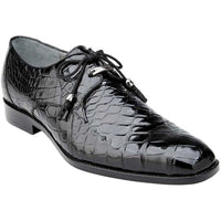 Belvedere Men's Shoes Lago Genuine Alligator Plain Toe Tassel Black 14010 - J.Valintin Men's Wear Legend - 14010 Lago Black_10