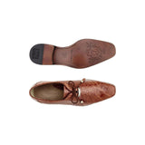 Belvedere Men's Shoes Lago Genuine Alligator Plain Toe Tassel Cognac 14010 - J.Valintin Men's Wear Legend - 14010 Lago Cognac_10