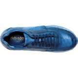 Belvedere Todd Sneaker Genuine Ostrich Ocean Blue E02 - J.Valintin Men's Wear Legend - Todd E02 Blue_10