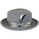 Bruno Capelo Hat Australian Wool Crushable Fedora Giovani UN130 Gft.Gray - J.Valintin Men's Wear Legend - UN130 - Gft Gray - S