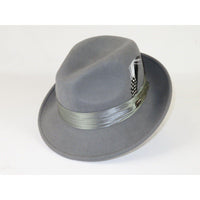 Bruno Capelo Hat Australian Wool Crushable Fedora Giovani UN130 Gft.Gray - J.Valintin Men's Wear Legend - UN130 - Gft Gray - S