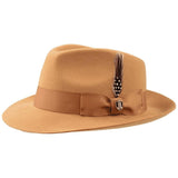 Bruno Capelo Hat Australian Wool Fedora Teardrop Crown Fabio FB230 Camel - J.Valintin Men's Wear Legend - FB230 - Camel - S