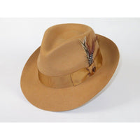 Bruno Capelo Hat Australian Wool Fedora Teardrop Crown Fabio FB230 Camel - J.Valintin Men's Wear Legend - FB230 - Camel - S