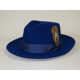 Bruno Capelo Hat Australian Wool Fedora Teardrop Crushable Bel Air BL593 Royal - J.Valintin Men's Wear Legend - BL593 - Royal - S